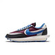 Nike (Nike) Nike Men's Shoes Ldwaffle Sacai Takahashi Shield conjointement Waffle déconstruit Chaussures de course Chaussures Sports Chaussures DJ4877-300 Black Grey Red 36