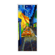 
Yonghuan Starry Sky Oil Painting Famous Painting Door Sticker Renovation Self-adhesive Door Wall Decoration Glass Wardrobe Door Sticker MT3291 White Background Glue Small