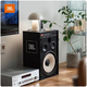 JBL 4312G HiFi fever audio set Professional speaker performance passive recording monitor Home theater speaker amplifier High fidelity passive bookshelf box CD player [High-end version] 4312G wood grain black*2 + Yajun A15 amplifier