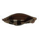 Burberry Peyton Brand Logo Reißverschluss Schließe gegenteilte Leinwand Canvas Clutch Women's Brown Basic Pack (Bag + Staubbeutel)