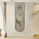 
Yonghuan Step by Step High Up U-shaped exquisite carving clock porch decoration painting, good creative LED warm light background wall lamp painting SXS4877 60*180cm UV fine carving + clock + no light