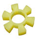 
Coupling polyurethane hexagonal pad cushion plum cushion water pump wheel pad backrest wheel elastic block shock absorber washers outer diameter 13568*135*26 polyurethane 2 pieces