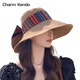 Charm Kendo Sitio web oficial Sol Protection Hat for Women in Summer Fisherman Gat Sun Hat Outdoor Beach Vacator