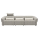 
Lezhibao LAZBOY fabric zero wall function sofa living room multi-person imperial concubine seat Chenille sofa blue star 673 starlight white-2.95m-small-three-person double electric