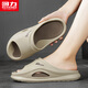 Huili Slippers Men's 2025 Summer New Outdoor Sports Anti-Slip Shoes Sandals Men's Khaki 40-41