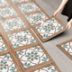 Rongcai American retro parquet floor sticker self-adhesive anti-slip waterproof and wear-resistant coffee restaurant library plastic pvc floor leather Maillard parquet 691 green field piece