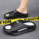 
Double Star Ba Special Wear Summer Slippers Men's Outdoor Wear 2024 Teenagers Outdoor Thick Sole Outdoor Sliding Feeling Unslip (LZ)WDSM-70483-2 Black and White 42-43