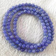 Chili natural tanzanite bracelet necklace raw stone bare stone tanzanite sapphire bracelet loose bead accessories no dyeing no baking color 3-3.5mm three circles