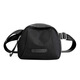 Kangaroo women's rusty bag new 2025 nylon canvas bag small shell bag fashionable and versatile casual one-shoulder crossbody bag black