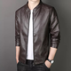 Preface Paul Preface Paul royal high-density nylon laminated leather customized men's business casual plus velvet leather clothespin Brown 8802 plus velvet XL Recommended 120-135Jin Jin equals 0.5 kg