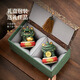 BOSSY Forbidden City Style Cultural Creation Lucky Stone Lion Pair Lucky Fortune Creative Arts and Crafts Ornament Company Personal Souvenir Pair Lucky Fortune Pair Gold + Base + Gift Box