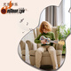 Chuangjingyi chooses children's guitar toys ukulele DIY mosaic children's handmade materials bag kindergarten paste roses on mountain city 21 inches