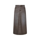 JNBY/Jiangnan Buyi 25 autumn new product skirt for women A-type soft and elastic cotton 5P7D13240 496/Blue Coffee M