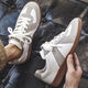 Winter Extra-große Größe Herrenschuhe 45 neue deutsche Trainingschuhe 46 Echtes Leder lässig weiße Schuhe 47 Japanische Nischen-Skateboardschuhe 48 9715 Weiß Grau 36