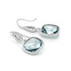 GEM STONE KING 925 silver earrings set with imitation aquamarine earrings 11 carat colored gemstone earrings jewelry as a Chinese Valentine's Day gift for your girlfriend
