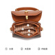PESASRIE light luxury brand bag women's handbag new women's one-shoulder cross-span bag fashionable printed bag birthday gift plaid brown [National ten warehouses/the next day delivery] [Luxury gift box packaging for girlfriend and wife]