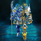 Lego High-Difficallyally Black Myth Sun Wukong Mecha Nezha Ao Bing Build Block Assembly 6-12 лет Детский игрушечный мальчик супер-большой полумеханический Ao Bing Mecha 1342 частицы 7-8-9-10-14-15-й день рождения.