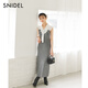 Snidel2025 Automne et hiver Nouveau produit Tempérament Collier de feuilles Lotus Small Fly Sleeve Bo Spiet Robe Swno254193 Grey One Size (F)