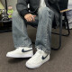 耐克（Nike）休闲鞋男鞋春夏季新款休闲鞋ins潮时尚透气运动鞋低帮耐磨板鞋 HQ4867-101/白黑 40