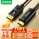 Biaz Cable adaptador DP a HDMI Cable HD 1080P DisplayPort a HDMI Cable de video macho a macho Cable convertidor DP grande de computadora a TV 1,8 metros