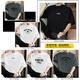 VANCL ESLITE 260G Camiseta de algodón puro de peso puro americano Camiseta de algodón de algodón corto de manga corta Top de verano de algodón de algodón de algodón mimes
