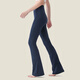 Oeing Ketu Yoga Hosen hohe Taille, die Sport und Fitness-Weitbeinhose Spring 2025 neuer Yoga-Anzug außerhalb des Verschleißes Micro-Tag-Frauen Schwarz kleiner Version KZ5009 S