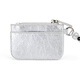 PeaceBird [mismo modelo en el centro comercial] 2025 Autumn New Silver P Pu Small Square Bag A1YZF3113 Plata F