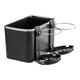 Car multifunctional storage box car tissue box new car armrest box storage hanging tissue box black one pack (double cup holder)
