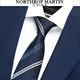 
North Martin 25 autumn new high-end silk tie for men's business stripes high-end mulberry silk hand-beating groom wedding box