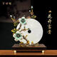Yusen reminisant l'âge éternel des fleurs fleurit et fleurit et orchidées ornements de boucles paisibles se déplaçant dans de nouveaux cadeaux de maison décoration de cabinet télévisé bj1381-b 35_13.8_35cm