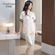 
Fenshiman pajamas for women in summer ice silk short-sleeved trousers set thin 2025 new imitation silk high-end home clothing 6626 M (recommended to wear weight 80-100 Jin [Jin equals 0.5 kg])