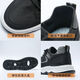 
Huilijun men's old Beijing cloth shoes breathable dad middle-aged casual cloth shoes wear-resistant work anti-slip canvas shoes 1503 black 39