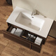 
Ryerte (R/T) bathroom cabinet ceramic integrated basin full-inclusive back panel multi-layer storage smart bathroom medieval style Y1049-80