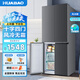 Huabao 486L air-cooled frost-free cross-door double-door four-door refrigerator household large-capacity first-class energy efficiency inverter ultra-thin built-in rental dormitory cross four-door 486L air-cooled type variable frequency air-cooled frost-free first-class energy efficiency