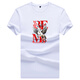 
Soodu Shark brand short-sleeved T-shirt men summer solid color mercerated cotton horse picture print pink [6176#] S _[100120Jin[Jin equals 0.5 kg]]