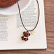 Fan Shengyu's mignon Flocking Bear Long Pull Accessoires de pull pour femmes, Pendeur de pendentif pendentif en automne et en hiver Sweet et frais