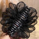 Spring and Autumn New Style Mesh Pleated Hairstyle Large Clip, High-end, Elegant, Fashionable, Tender and Sweet Hair Clip for Women, Gypsophila Clips 13cm 2 pcs