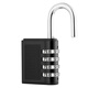 AUBURN large password lock padlock indoor and outdoor door lock password padlock warehouse door lock metal lock 304A black