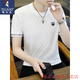 Specht (Tucano) Sommer-Eisseice Seiden kurzärmelig T-Shirt Slim Slim halbärmelig, schnell trocknendes T-Shirt dünne hochelastische trendige, hübsche Top 698 Black M