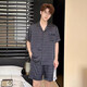 AMERPIN Marca de primera línea 100% Mulberry Silk Pajamas Men Mulberry Silk Seda Gran Tamaño Ligero Luxury Home Ropa 3899 Pine Green L [Peso: 100-139Jin [Jin es igual a 0,5 kg]]]
