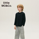little MO&Co.凉感防晒防螨 little moco童装25秋装新款儿童长袖t恤亲子装上衣 黑色 凉感防晒防螨 160 160/76