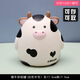 Cute and cute cartoon calf children's piggy bank creative desktop ornaments zodiac advertising vinyl piggy bank white medium size