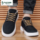 Woodpecker 2025 summer new breathable men's canvas shoes casual men's shoes students' shoes youth trendy shoes Hong Kong style cloth shoes khaki JL898 39