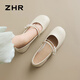 Zhr Mary Jane Schuhe weibliche Feenstil sanfte dicke Ferse Single Schuhe Frauen Süße Perlen Abendschuhe Frauen Frauen