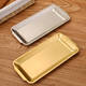 Yonghuan Rechteckige Plattenschale Golden Grillplatte Grillplatte flacher Bodenschale Rechteckige Platte 22*11304 Silber