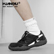 
Global black sneakers men's 2025 summer new outdoor non-slip hiking shoes ugly cute big-head casual dad shoes black 42