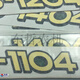 丽田机罩贴花贴字6B11046B12046B13546B1404拖拉机农机配件成套 6B1404一对