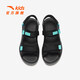 ANTA children's sandals, boys' shoes, 25-year summer comfortable outdoor student open-toe beach shoes, black/clear blue-1 34
