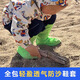 OLOEY children's sandproof shoe covers high-top desert hiking equipment breathable and wear-resistant baby student beach sand protective cover for men fluorescent green S size children's all-inclusive model light and breathable | widened design | sandproof and windproof