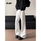 Clor Scimitar Jeans Herren Cleanfit Amerikanische Modemarke Lose vielseitige gerade Hose NZ15 White XL